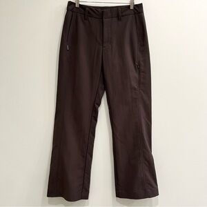 Patagonia chocolate brown hiking pants straight leg zipper pocket woman’s size 6